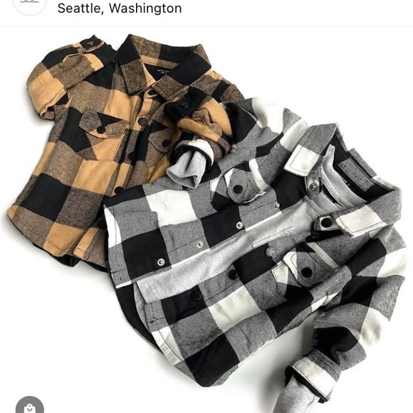 SOLD-Little Bipsy plaid jacket - Picture 2 of 3